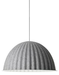 Závěsná svítidlo Muuto, Under the Bell, stmívatelné, Šedá, Jídelna, Tkanina / Textil, Skandinávský