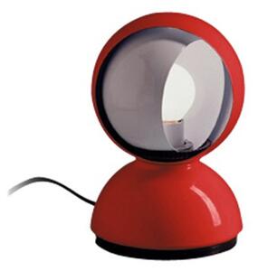 Stolní lampa Artemide, Eclisse, Červená, Obývací pokoj, Kov, Design