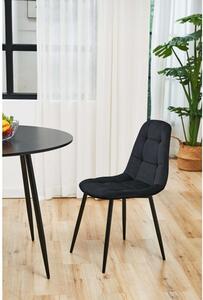 Set 2 ks jídelních židlí SJ.1, černá