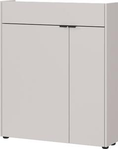 Krémová matná skříňka 83x99x22 cm Ameca – Germania