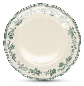 Zelený/slonovinový porcelánový talíř ø 27 cm Cyril – S|P Collection