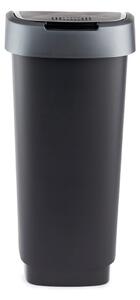 Odpadkový koš z recyklovaného plastu ve stříbrno-černé barvě 25 l Twist - Rotho