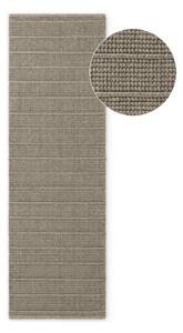 Šedý ručně tkaný vlněný běhoun 80x250 cm Camden Parker – Ted Baker