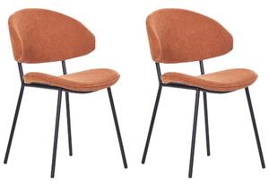 Set 2 ks jídelních židlí Kiaza (oranžová). 1080681