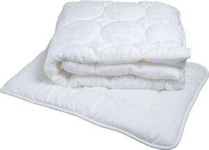 Set přikrývky 100x135 cm a polštáře 40x60 cm BAMBINO do dětské postýlky, bílý