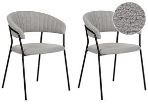 Set 2 ks jídelních židlí Marza (šedá). 1081251
