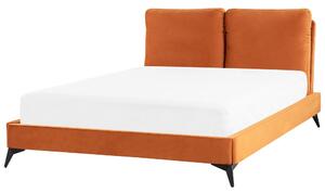 Manželská postel 140 cm Mellody (oranžová). 1081338