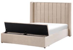 Manželská postel 140 cm Noya (béžová). 1081721