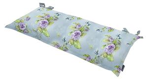 Podsedák na lavici MADISON BLOSSOM, modrý - více variant Rozměr: 120 x 48 cm