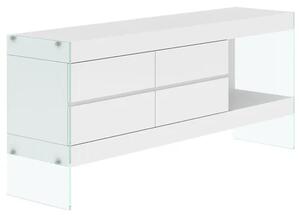 LivinHill Komoda Soho 184 cm bílá/čirá