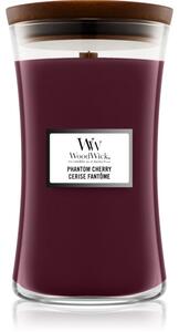 Woodwick Phantom Cherry vonná svíčka s dřevěným knotem 609.5 g