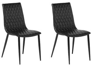 Set 2 ks. jídelních židlí MONTEGO (černá). 1022447