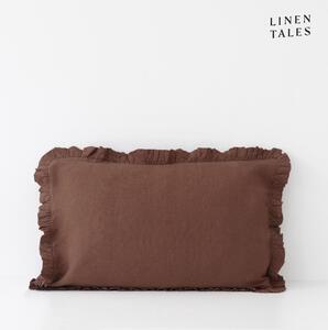 Lněný povlak na polštář 50x60 cm Chocolate – Linen Tales