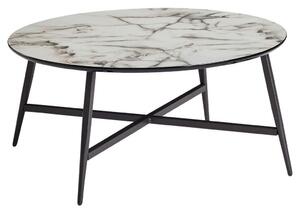 KONFERENČNÍ STOLEK, černá, bílá, kompozitní dřevo, 88/88/37 cm MID.YOU, Online Only
