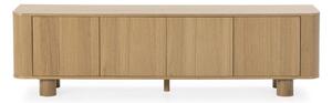 TV stolek v dekoru dubu v přírodní barvě 180x50,5x40 cm Padoc – MOME