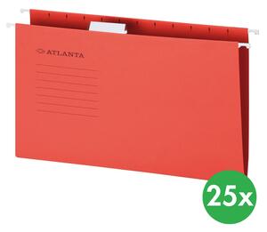 Závěsné desky A4, červené, 25 ks