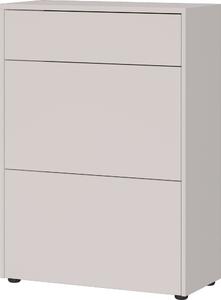 Krémová matná skříňka 70x99x34 cm Binetto – Germania