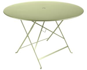 Světle zelený kovový skládací stůl Fermob Bistro 117 cm