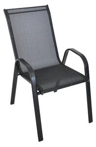 Zahradní židle Rojaplast kovová černá
