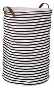 Černobílý látkový koš na prádlo 54 l Stripe – Premier Housewares