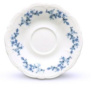 Bílý/modrý porcelánový podšálek ø 12 cm Retro – BonBistro