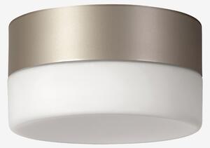Lucis BS14.K1.N14.70 Nomia, stropní svítidlo v kombinaci bílého skla a límce argento dorato, 5,7W LED 3000K, prům.14cm