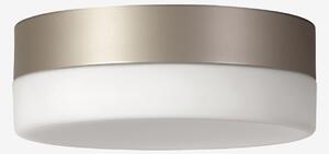Lucis BS24.K1.N24.70 Nomia, stropní svítidlo v kombinaci bílého skla a límce argento dorato, 14,2W LED 3000K, prům.24cm
