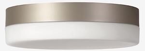 Lucis BS34.K1.N34.70 Nomia, stropní svítidlo v kombinaci bílého skla a límce argento dorato, 32W LED 3000K, prům.34cm