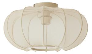 Krémové stropní svítidlo s textilním stínidlem ø 40 cm Plumalia – Light & Living