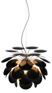 Marset A620-044 Discocó 53, španělské závěsné svítidlo, 1x14W LED E27, černá-zlatá, průměr 53cm