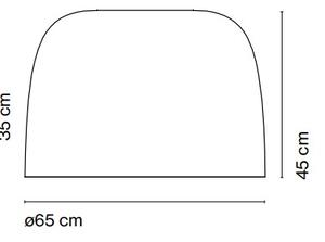 Marset A681-123 Djembé C 65.45, modré stropní svítidlo, 28,5W LED 2700K stmívatené, prům. 65cm