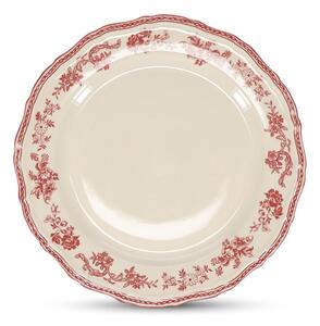 Vínový/slonovinový porcelánový talíř ø 27 cm Cyril – S|P Collection