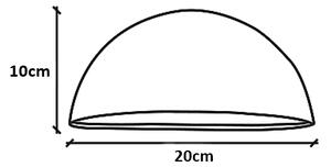 Nordlux 21651030 Scorpius, polokruhové svítidlo z mědi pro venkovní použití, 1xE14 max 40W, šířka 20cm, IP23