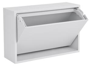 Bílý nástěnný odpadkový koš z recyklovaného plastu Mini Box – ReCollector