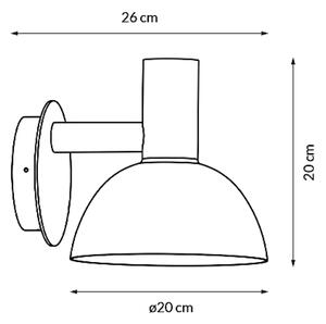Nordlux 75181003 Arki, venkovní nástěnné svítidlo, 1xE27 max 20W, kov, černá, IP54, průměr 20cm