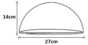 Nordlux 21751001 Scorpius Maxi, polokruhové svítidlo v bílé úpravě pro venkovní použití, 1xE27 max 60W, šírka: 27cm, IP23