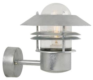 Nordlux 25011031 Blokhus, venkovní nástěnné svítidlo v severském designu, 1xE27 max 60W, galvanizované, výška 23cm, IP54