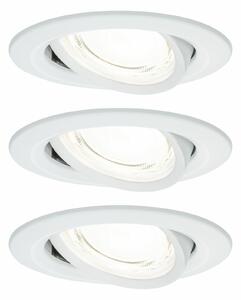 PAULMANN LED vestavné svítidlo Nova Coin 3ks sada kruhové 84mm 50° 3x2,8W 230V 4000K bílá mat