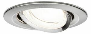 PAULMANN LED vestavné svítidlo Nova Coin samostatné svítidlo kruhové 84mm 50° 2,8W 230V 4000K kov kartáčovaný