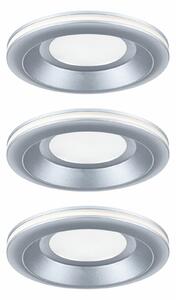 PAULMANN LED vestavné svítidlo Sormus 3ks sada IP65 kruhové 100mm 3x4,8W / 1,5W / 230V 3000K matný chrom
