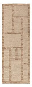 Ručně tkaný vlněný běhoun v přírodní barvě 80x230 cm Harris Modula Wool – Flair Rugs