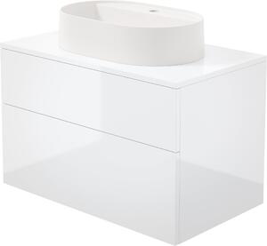 Deante Prizma umyvadlo se skříňkou a deskou 80 cm bílá SD6B8SAU6B