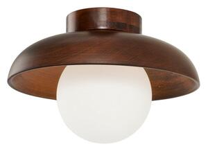 Hnědé stropní svítidlo se skleněným stínidlem ø 24 cm Elsa – Opviq lights