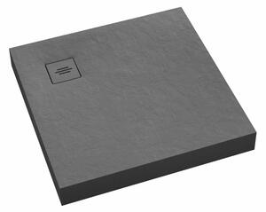 Schedline NonLimits Grey Stone čtvercová sprchová vanička 80x80 cm šedá 3ST.N1K-8080/S/ST-M1/S/ST