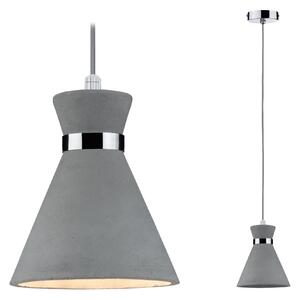 Paulmann 70890 Verve, závěsné svítidlo z betonu s IP44, 1x20W E27, prům. 20cm