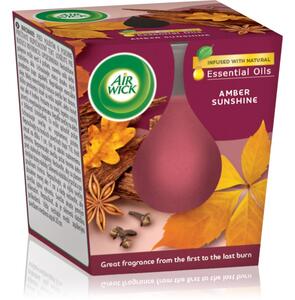 Air Wick Essential Oils Jantarové slunce vonná svíčka 105 g