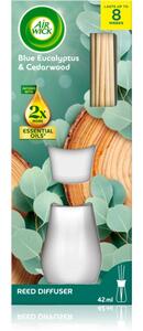 Air Wick Essential Oils Eukalyptus a cedrové dřevo aroma difuzér s náplní 42 ml