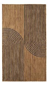 Černý/hnědý vnitřní a venkovní koberec 80x150 cm Mira 1453 – Ayyildiz Carpets