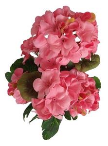 Umělá květina Muškát světle růžová, 47 cm