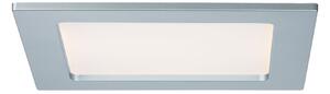Paulmann 92080 Quality Line Panel IP44, 12W LED, 2700K, matný chrom, 17x17cm